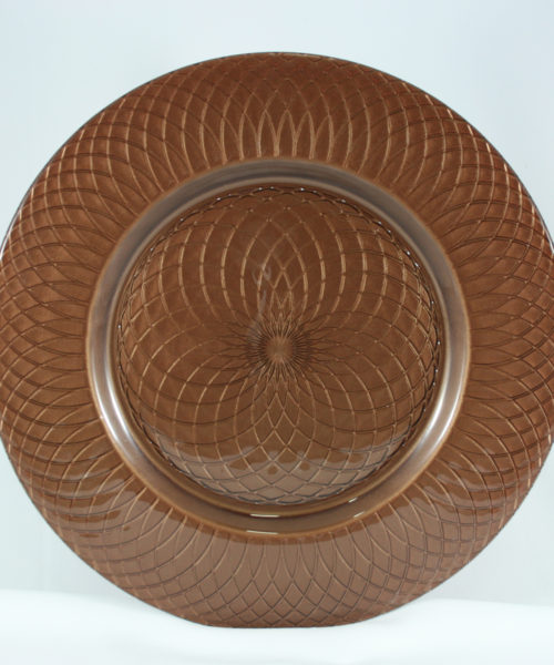 Brown Spiral Charger